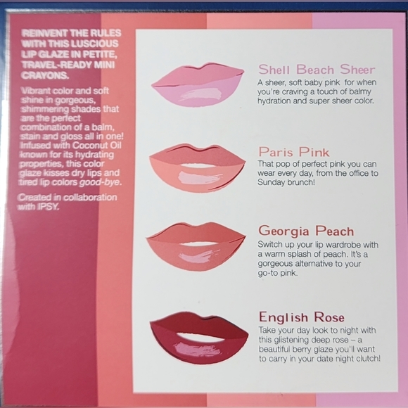 TRÈSTIQUE Mini Lip Glaze Set of 4 NEW - Picture 4 of 16